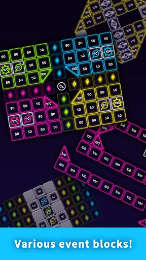 Bricks Breaker Neon 9 screenshot 1