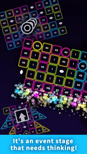 Bricks Breaker Neon 9 screenshot 2