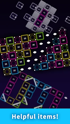 Bricks Breaker Neon 9 screenshot 3