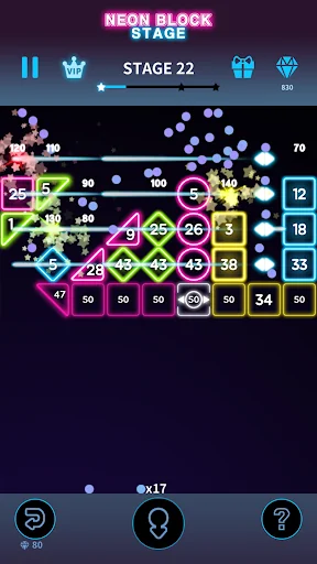 Bricks Breaker Neon 9 screenshot 4