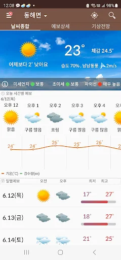 우리날씨(전국날씨, 미세먼지, 날씨위젯, 날씨알림)