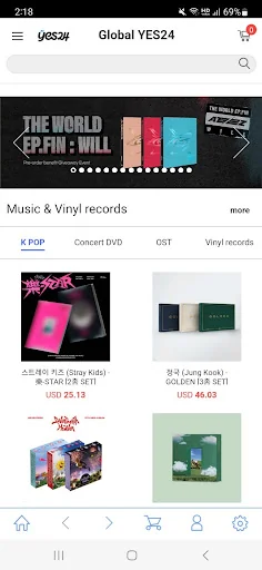 YES24 글로벌 [영/중문]
