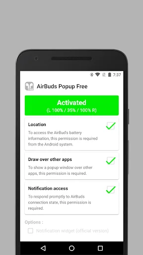 AirBuds Popup - airpod battery screenshot 3