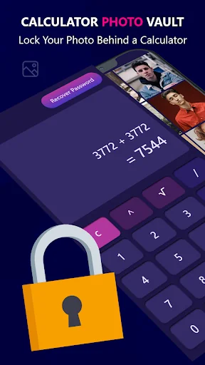 Calculator photo vault