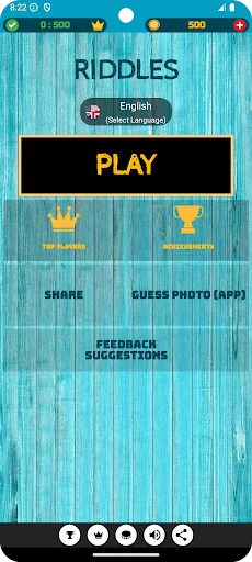 500 Riddles Quiz Game