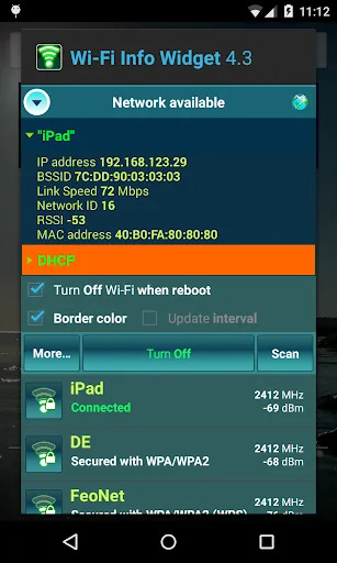 Wi-Fi Info Widget screenshot 2
