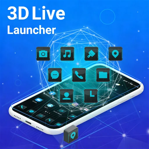 3D Launcher - Perfect 3D Live screenshot 1