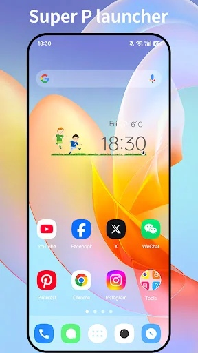 Super P Launcher, Theme