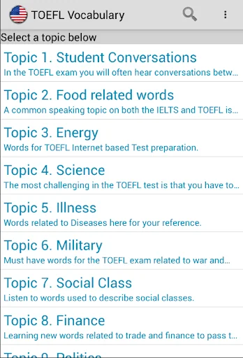 TOEFL Vocabulary Listening + q screenshot 3
