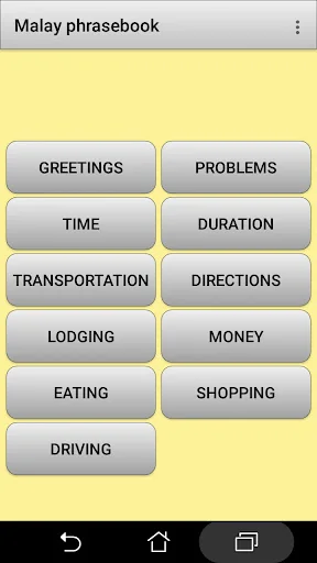 Malay phrasebook and travel se