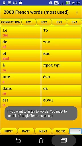 2000 French Words (most used)