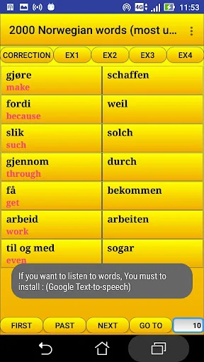 2000 Norwegian Words (most use