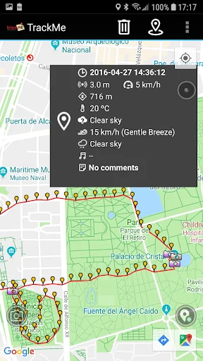 TrackMe. Hike&Travel Recorder