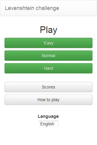 Levenshtein Challenge