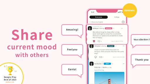 Feelyou2: Social mood tracker