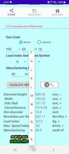 Tyre Code