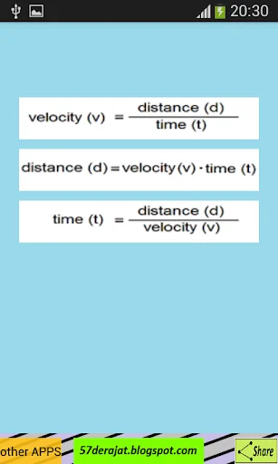 Velocity Equation
