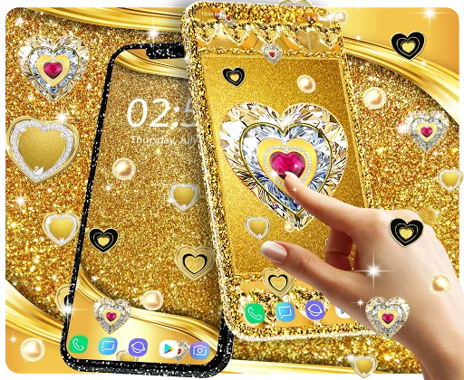 Gold live wallpaper screenshot 1