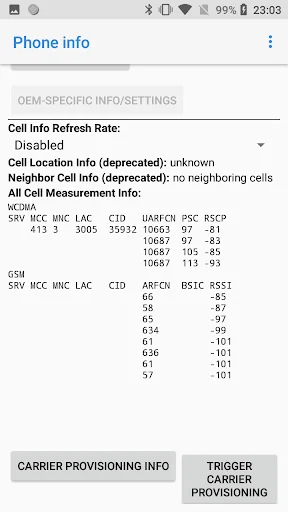 Mobile and Network info screenshot 4