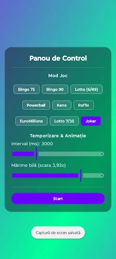 Lotto / Bingo machine screenshot 1
