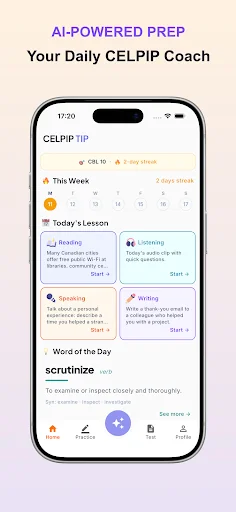 CELPIP TIP: AI Test, CLB Prep