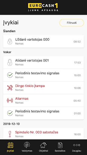 EUROCASH1 apsauga