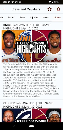 Sports Alerts - NBA edition screenshot 2