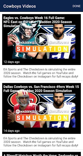 Football Team News - NFL editi screenshot 2
