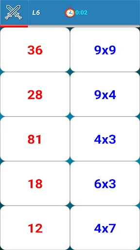 Multiplication Tables Game screenshot 4