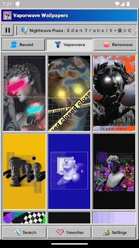 Vaporwave Wallpapers & Radio screenshot 1