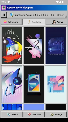 Vaporwave Wallpapers & Radio screenshot 4