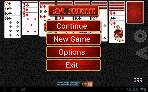Spiderette Solitaire HD screenshot 1