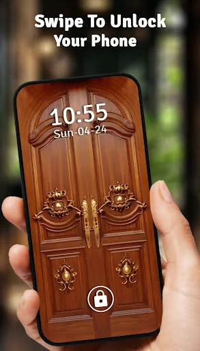Vintage Door Lock Screen