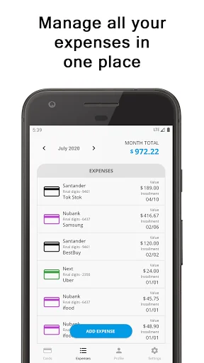 Credit Card Manager screenshot 1