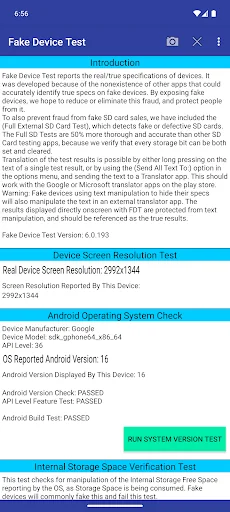Fake Device Test