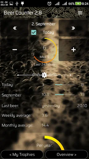 Beer Counter (with Trophies)