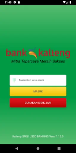 Bank Kalteng SMS Banking