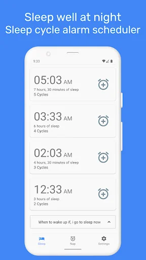 Naps & sleep cycle alarm screenshot 3