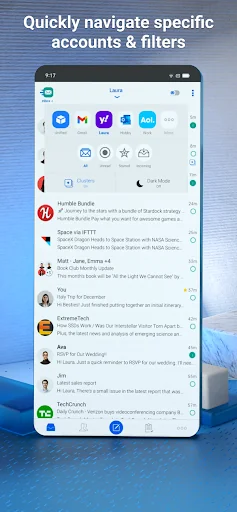 Email Blue Mail - Calendar screenshot 1