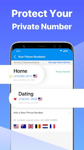 Second Number for Call & Text screenshot 3