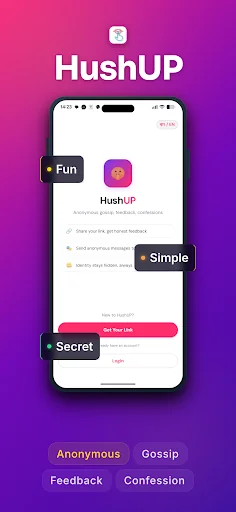 HushUP - Your anonymous friend