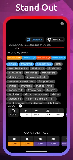 Statstory Live Hashtags & Tags screenshot 1