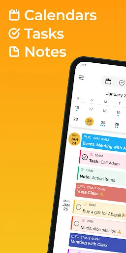 24me: Calendar, Tasks, Notes screenshot 1