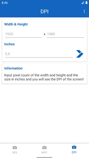 Megapixel Calculator screenshot 3