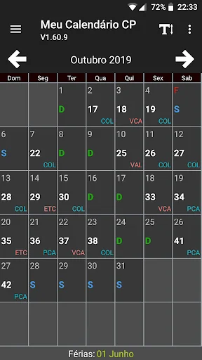 Meu Calendário CP