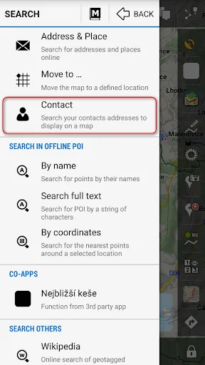 Contacts for Locus Map screenshot 1