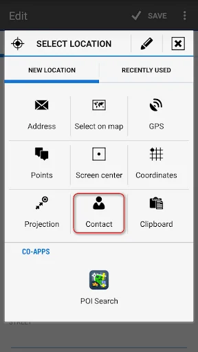 Contacts for Locus Map screenshot 2