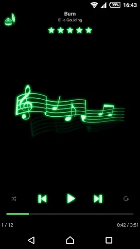 mMusic Skin Neon Green