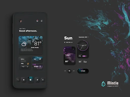 Mintie for KWGT screenshot 3