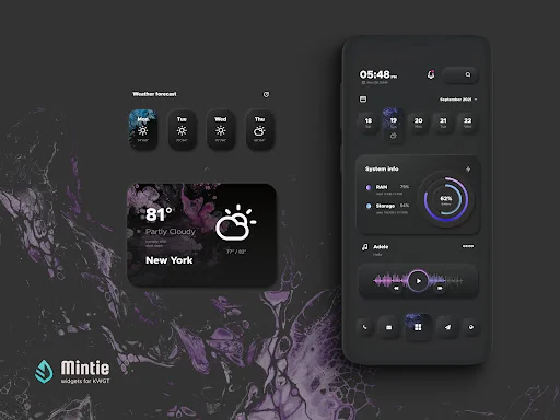 Mintie for KWGT screenshot 4